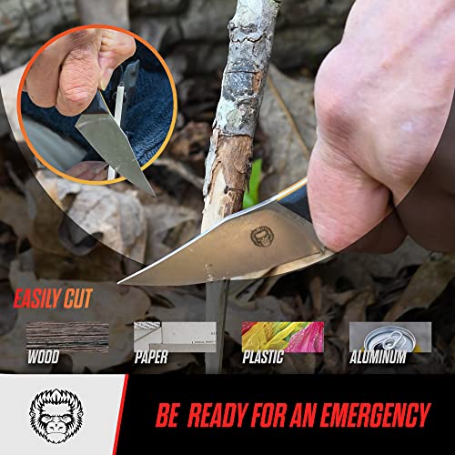 The Reverse Eagle's Claw Survival Neck Knife Giftset for Outdoors (Sil