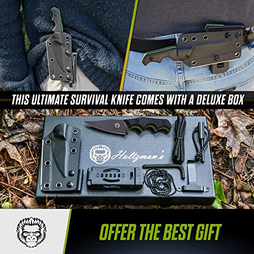The Reverse Eagle's Claw Survival Neck Knife Giftset for Outdoors (Bla