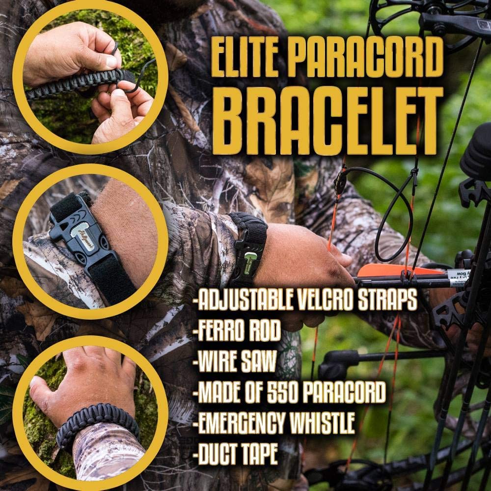 4mm Paracord Handmade Braided Survival Bracelet Charms Black Manta