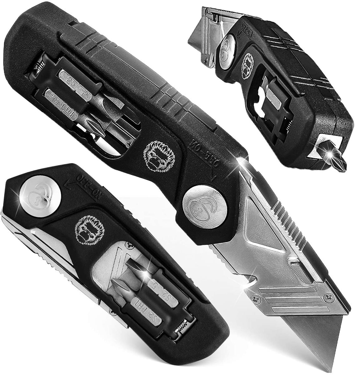 Tonife Multi-function Box Opener Box Cutter Mini Rescue Knife With