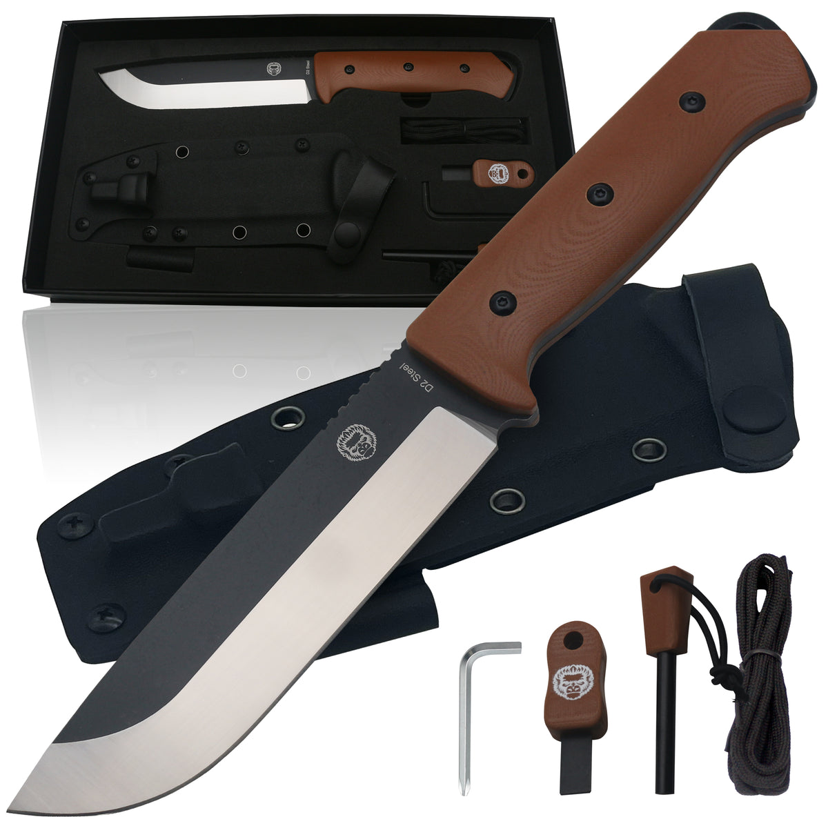 D2 Survival Knife  FREE SHIPPING for $150 orders – Holtzman's