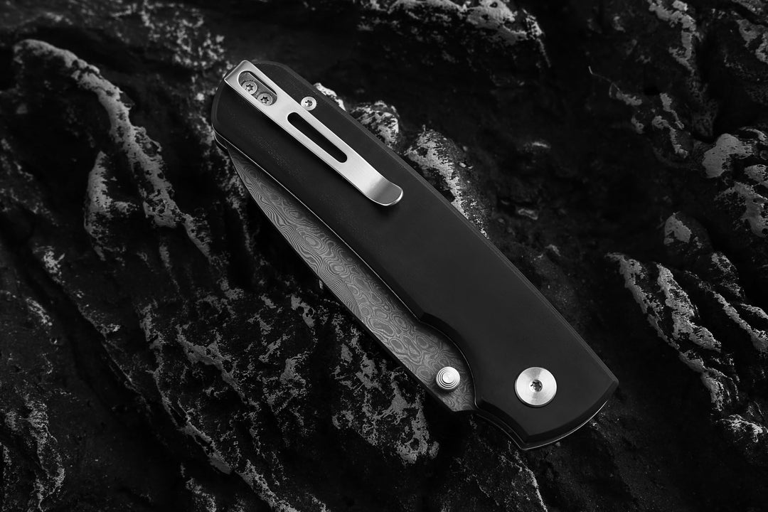 Loyalist Folding Pocket Knife with Sharpening Stone and Case