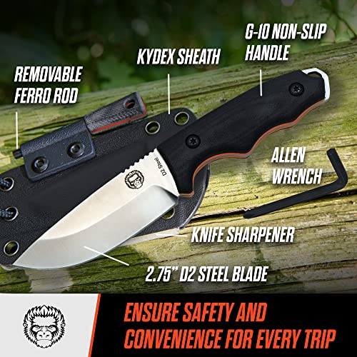The Baby Bloodline Survival Knife Giftset for Outdoors (Silver Blade ...