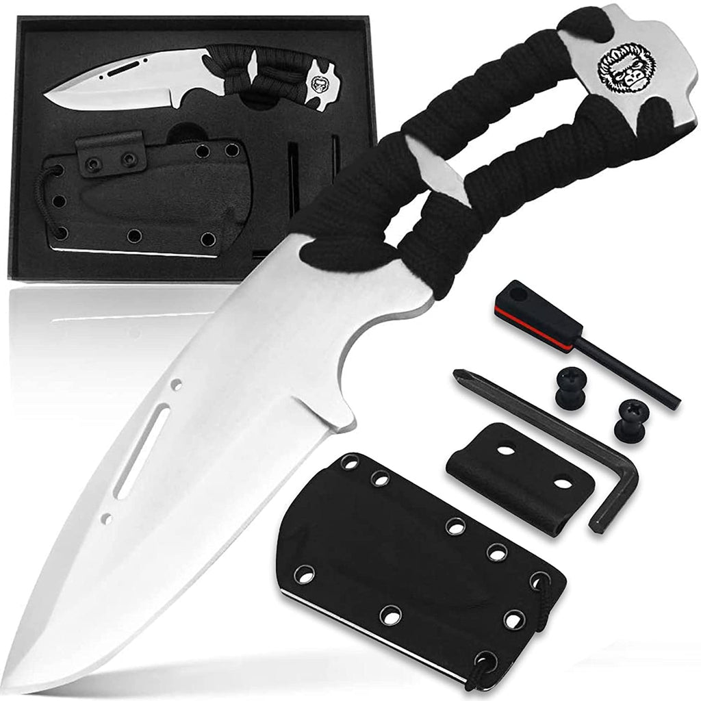 Holtzman's Gorilla Survival Mens Folding Pocket Knife Set D2 Steel