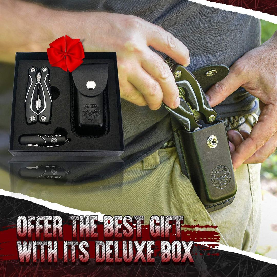 MixMart Multifunctional Keychain Multitool Gadgets Pocket Stainless Steel Tool Card, For Camping & Hiking