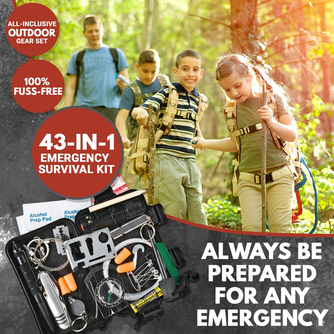 Briquet à Feu Holtzman – Outil De Survie – Poignée En Bois Gravée, Avec Boîte