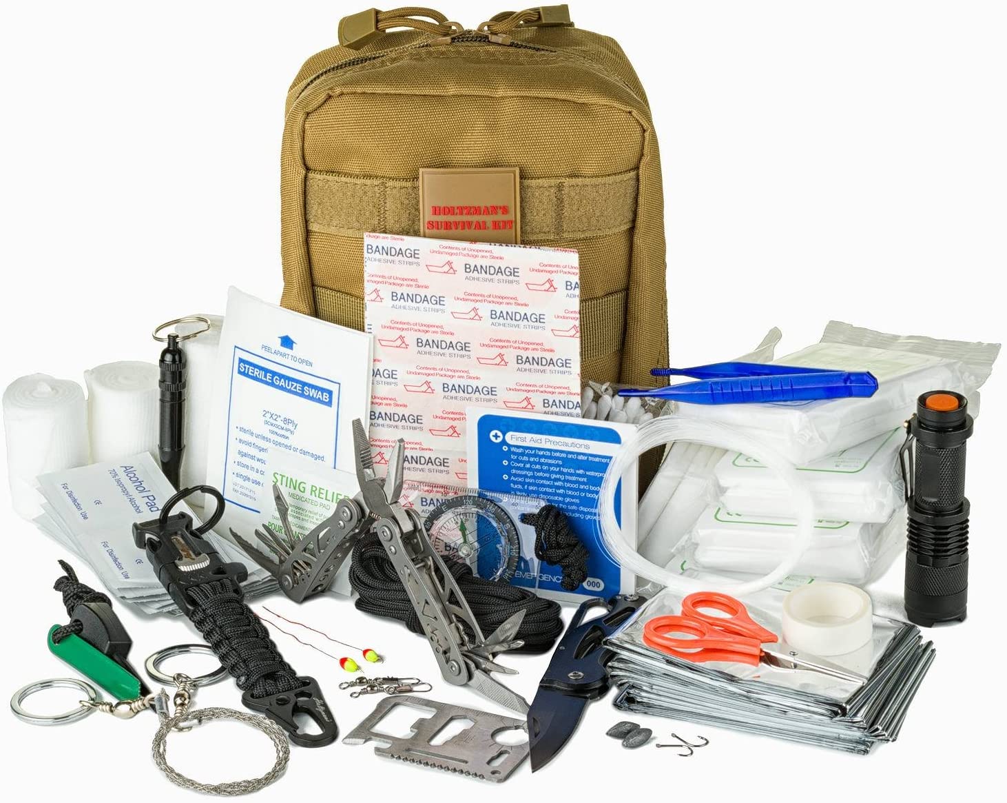 Emergency Survival Kit  Ultimate 98-in-1 Outdoor Multi-Tools for Camp –  Holtzman's Gorilla Survival