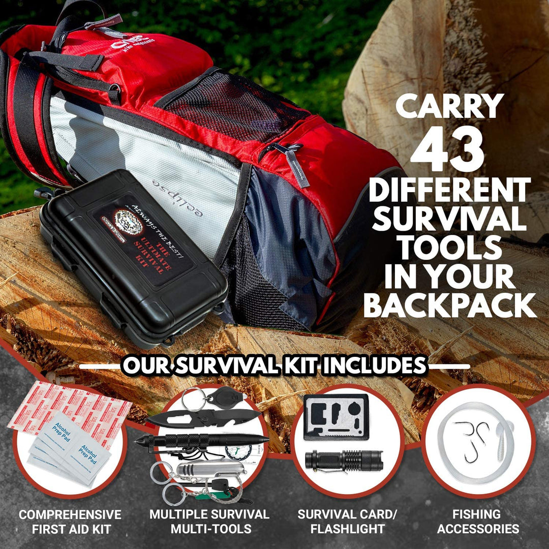 43-in-1 Wilderness Survival Kit | Free s & h for $150 orders