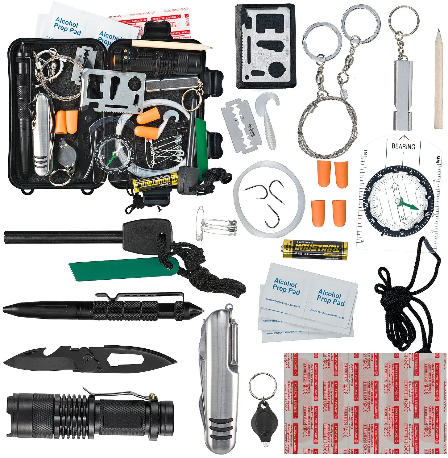 jungle survival gear 43-in-1 Wilderness Survival Kit