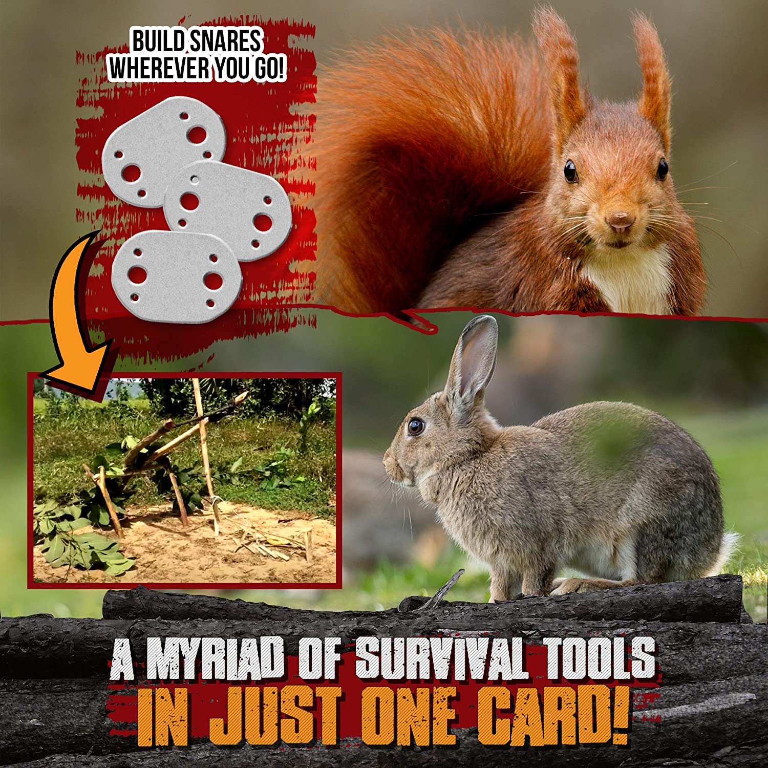Survival Card Bushcraft Gear Great Men's Gift – Holtzman's Gorilla
