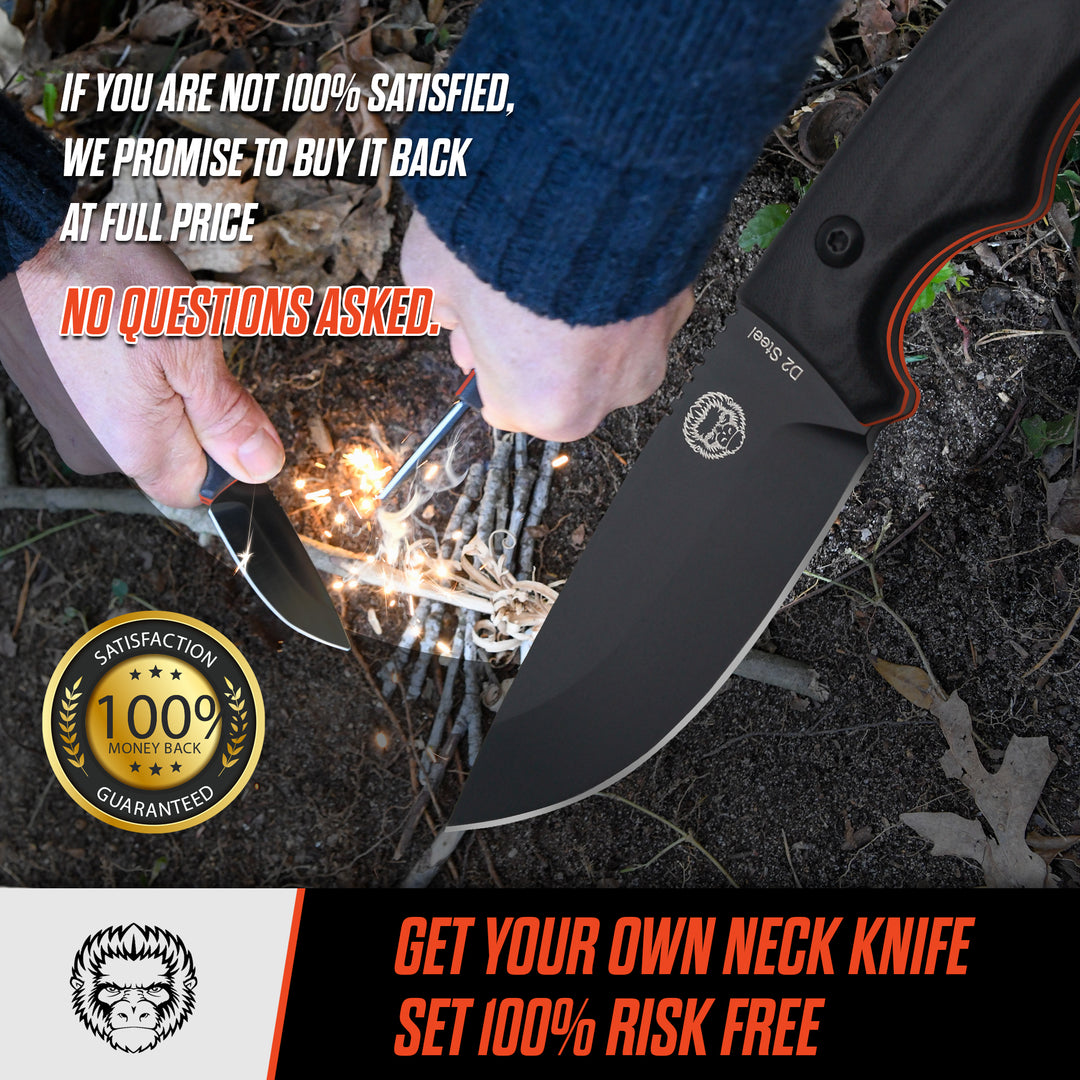 The Baby Bloodline Survival Knife Giftset for Outdoors (Black